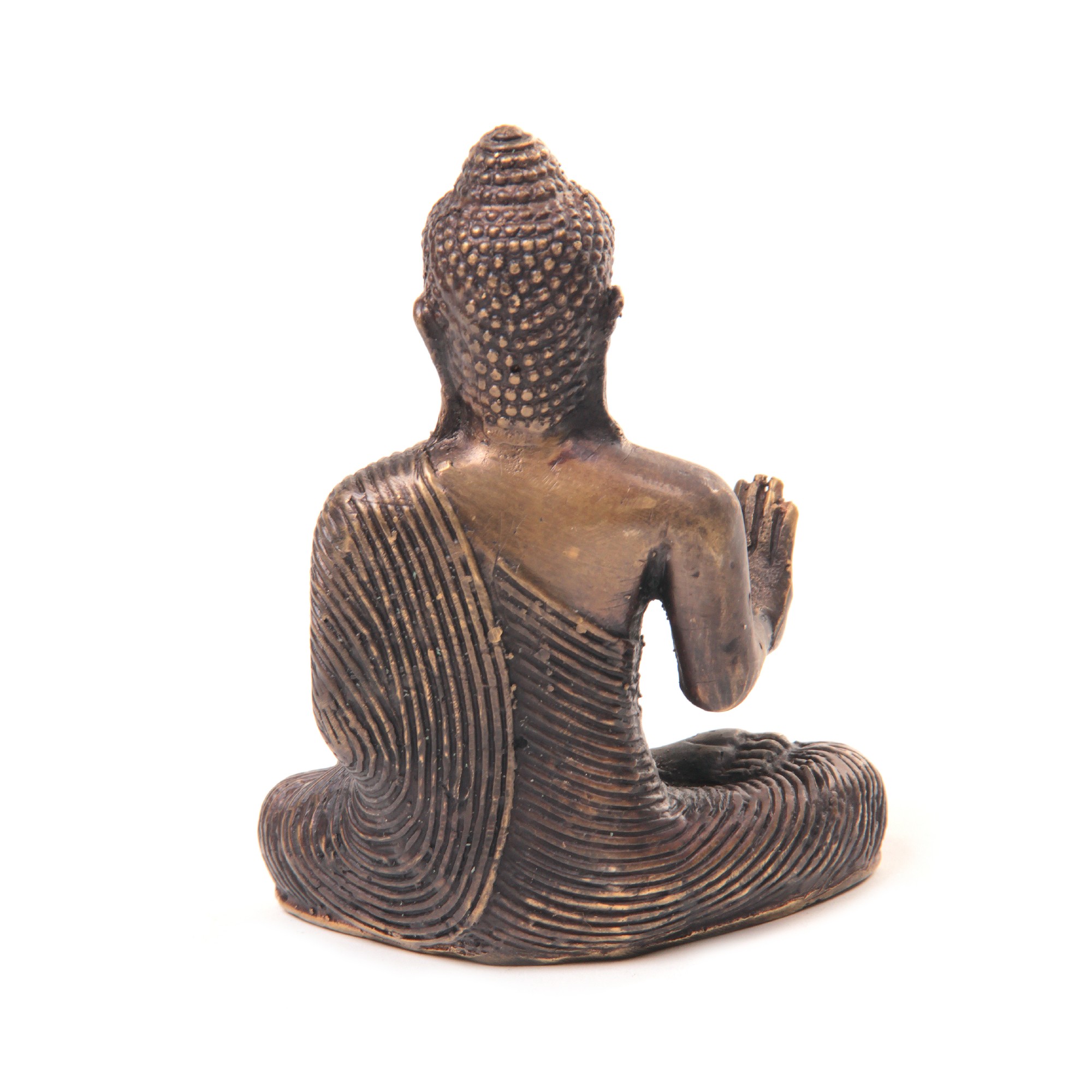 Bronzestatue 'Buddha sitzend', H 13 cm, B 10 cm, T 5 cm von fischer's lagerhaus