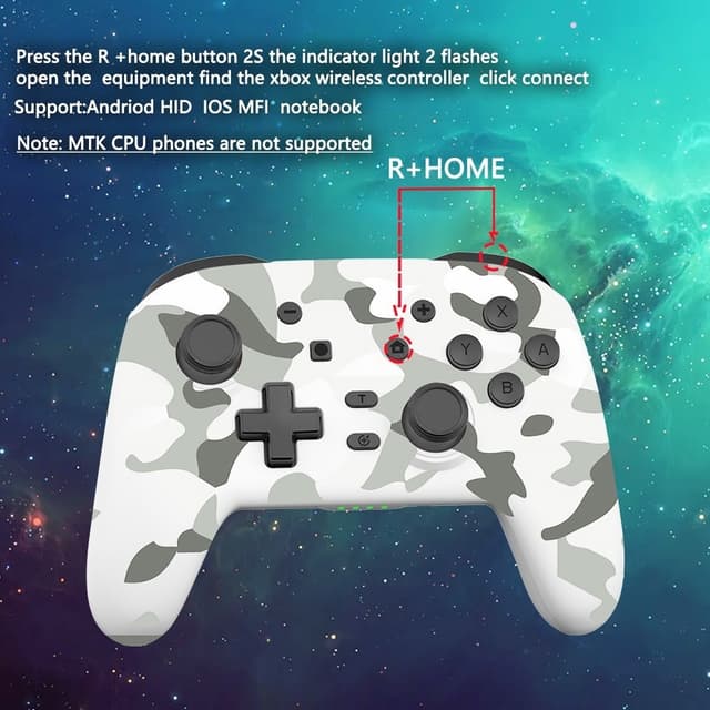 Kompatibel med Nintendo Switch Bluetooth Controller Gamepad Turbo Funktion
