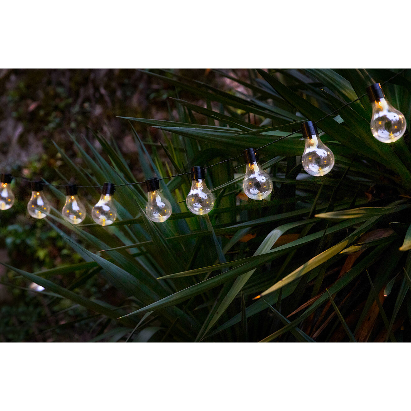 Pratik Garden Guirlande lampe solaire guinguette 20 LED multicolore - 200 cm