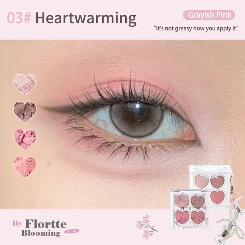 FLORTTE - Blooming Series 4 Kleuren Oogschaduw - 03