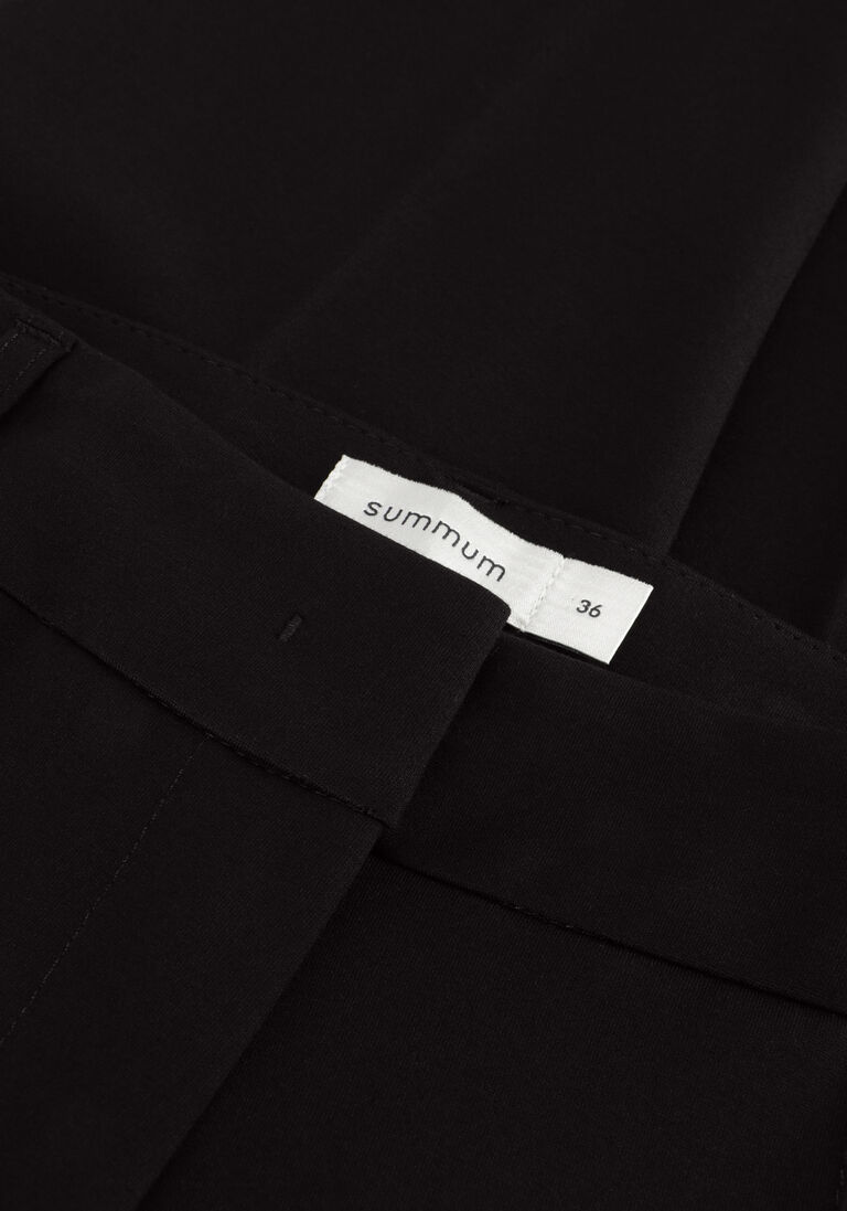 SUMMUM zwarte summum flared broek trousers punto milano