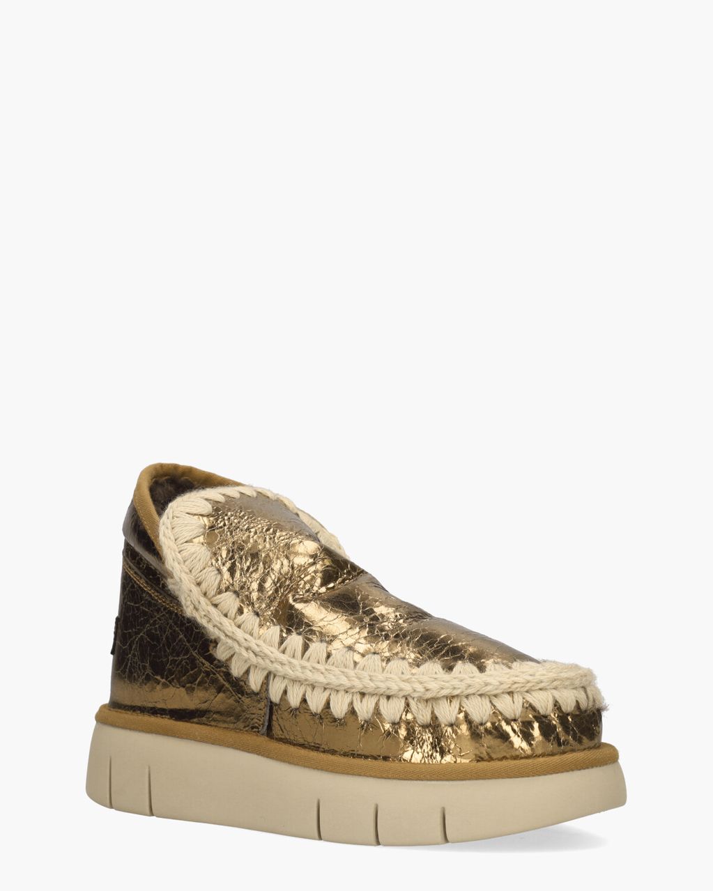Mou Eskimo Bounce Goud Dames Enkelboots