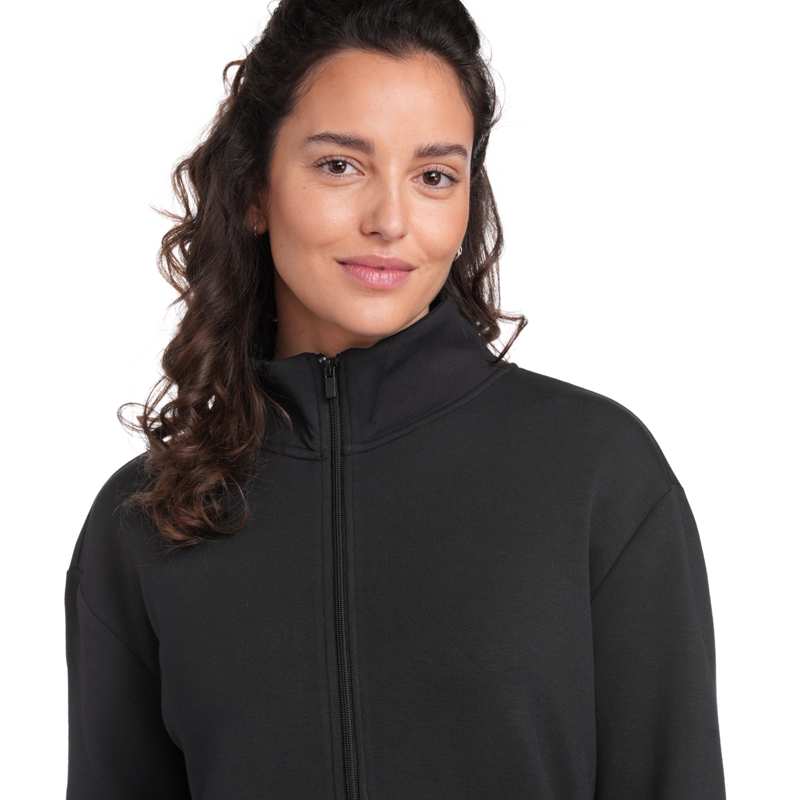Gina Benotti Damen Sweatjacke aus Modal-Mix schwarz