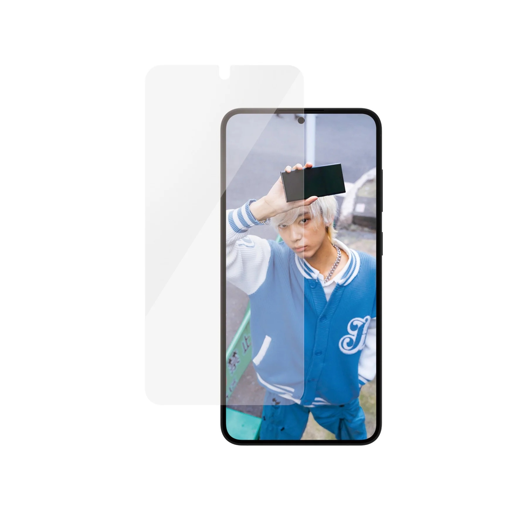 Samsung Galaxy S25  Plus Antibakterielles Ultra Wide Fit Panzer Glas Displayschutz Case Friendly (PGRNUWFG37942)