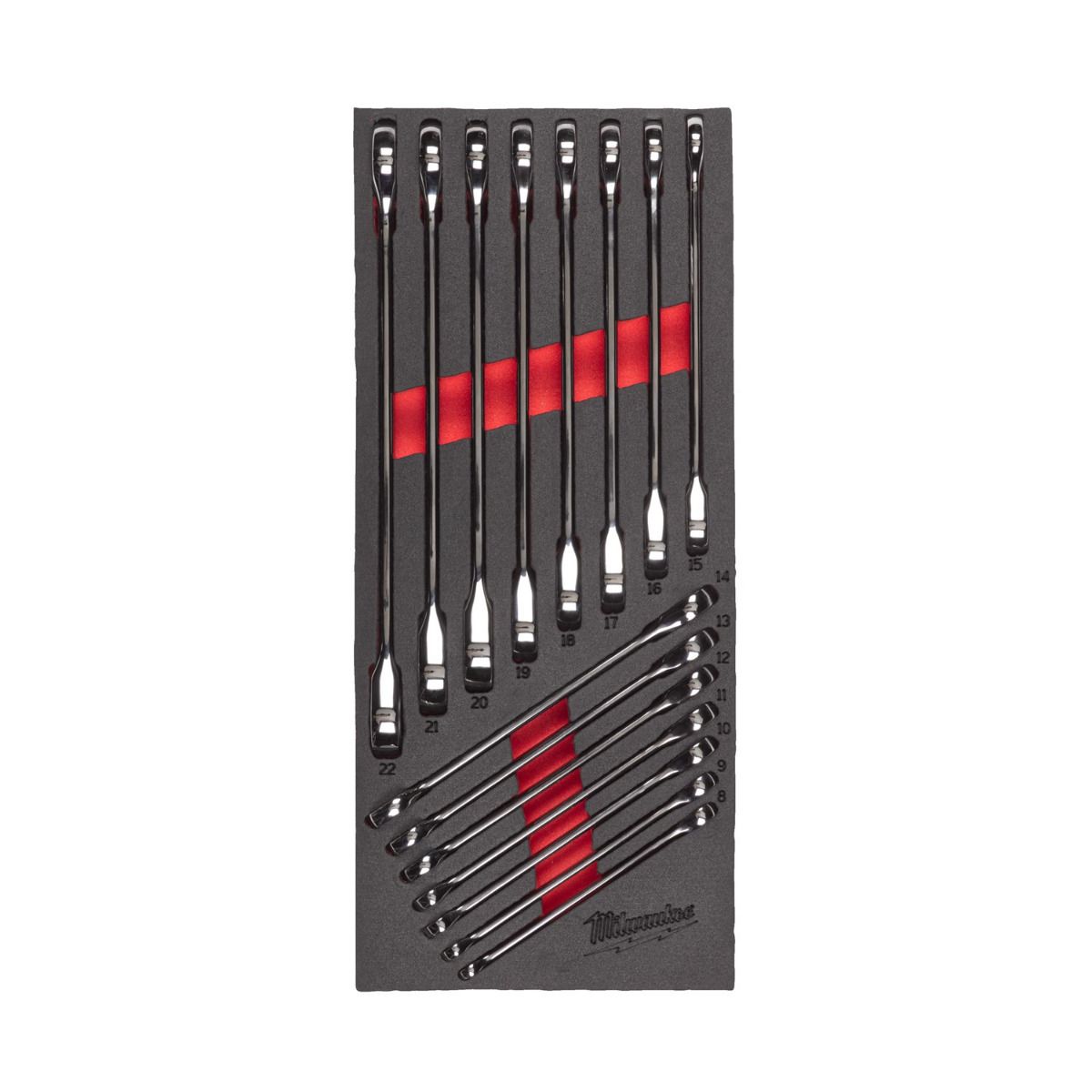 Milwaukee TOOLGUARD™ Gevulde stalen gereedschapswagen rood 78cm EU standaard uitvoering 206-delig - 4932498185