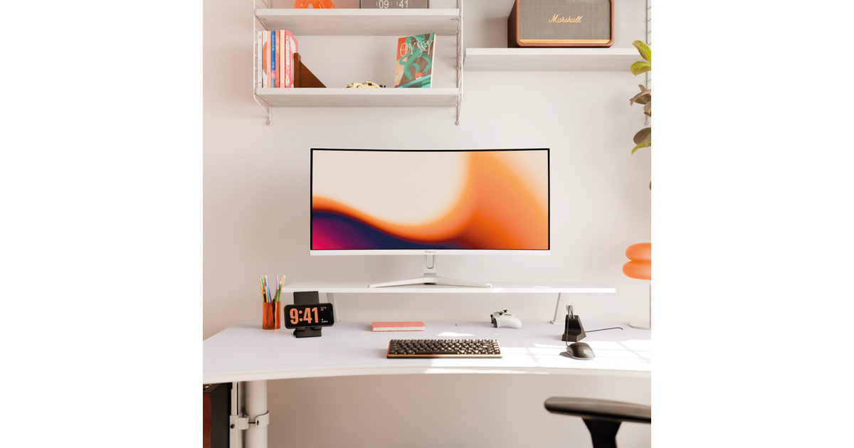 ArozziArena Desk Riser Large - White bevestiging  (Wit)