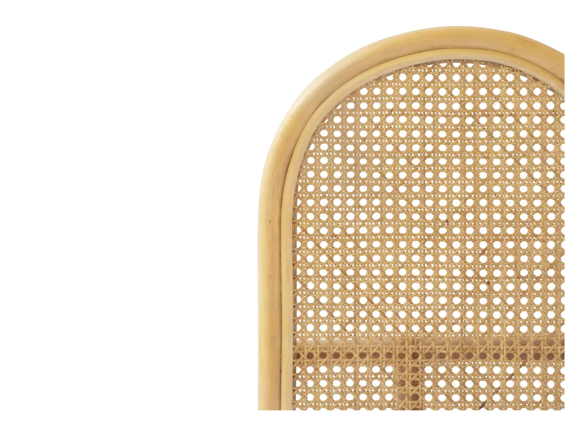 Tête de lit 140 cm - Cannage de rotin - Naturel - NILOMI