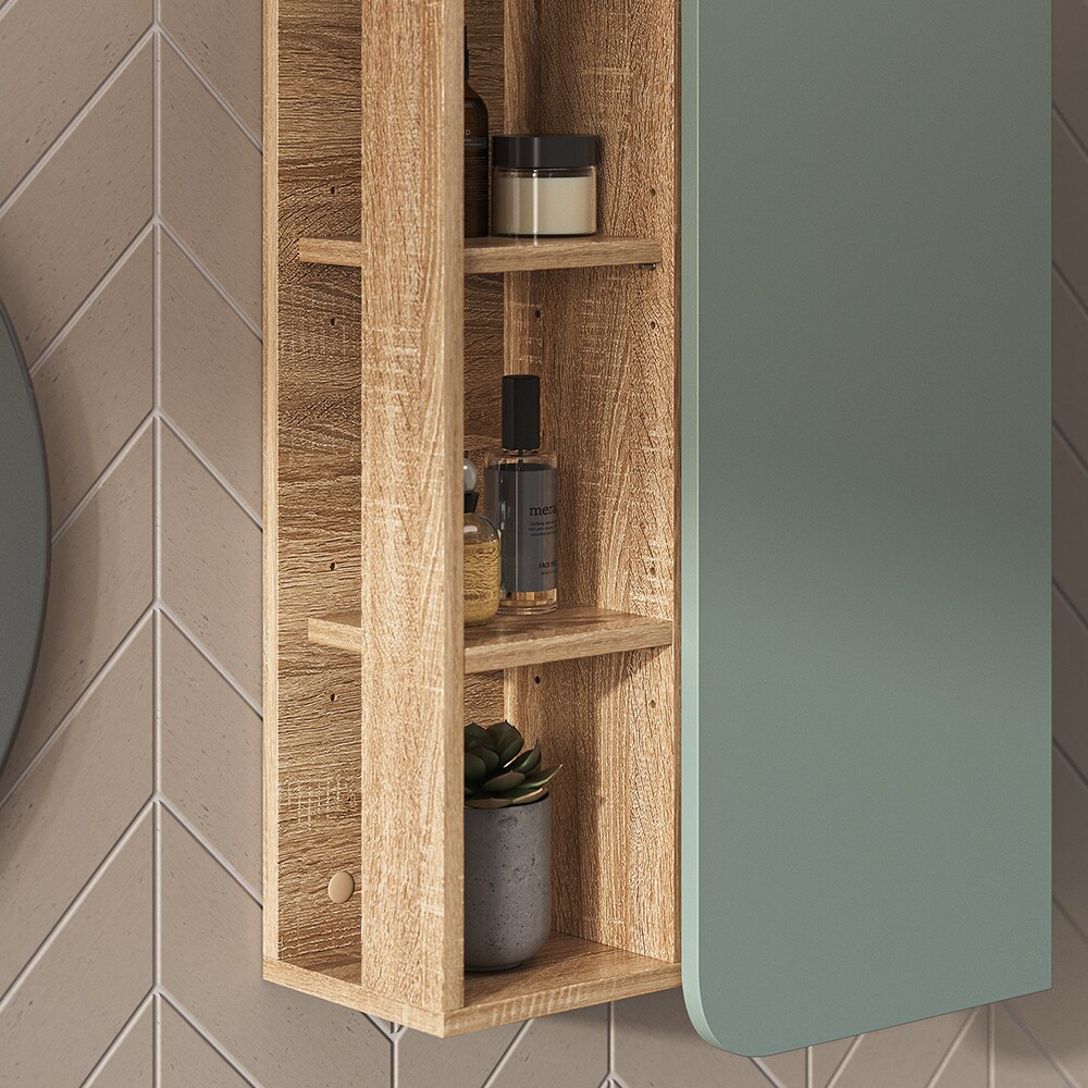Vicco Hängeschrank Karen Sonoma Mintgrün 50 x 75 cm Tür offene Fächer
