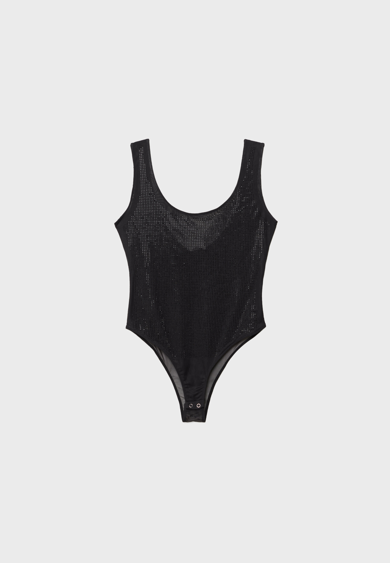 Body de malha com tachas