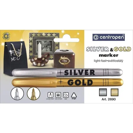 Centropen Marker gold und silber