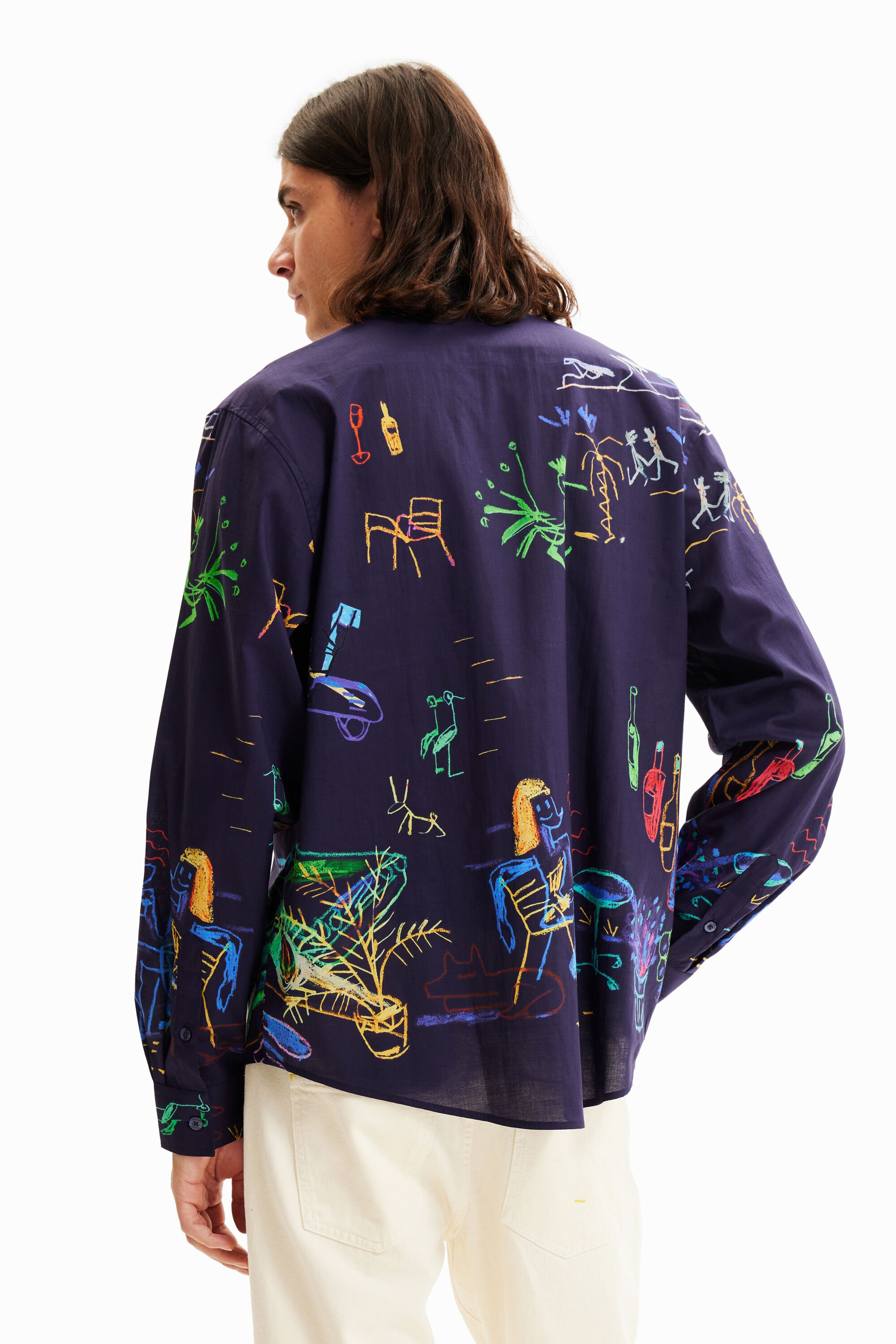Chemise illustrations manches longues