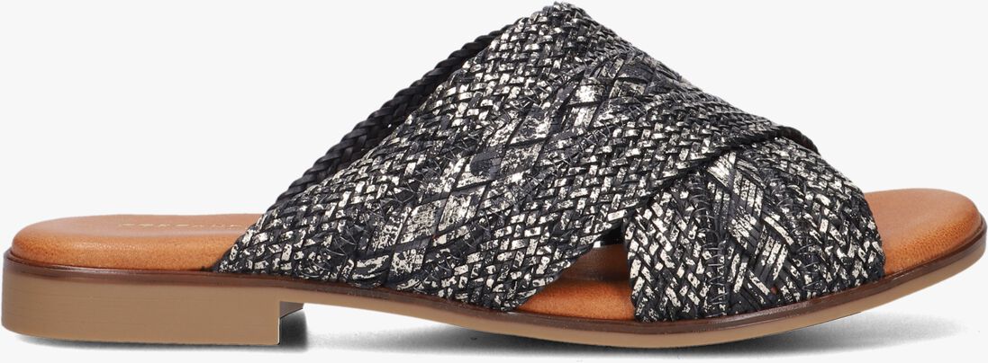 zwarte stefano lauran slippers s3107