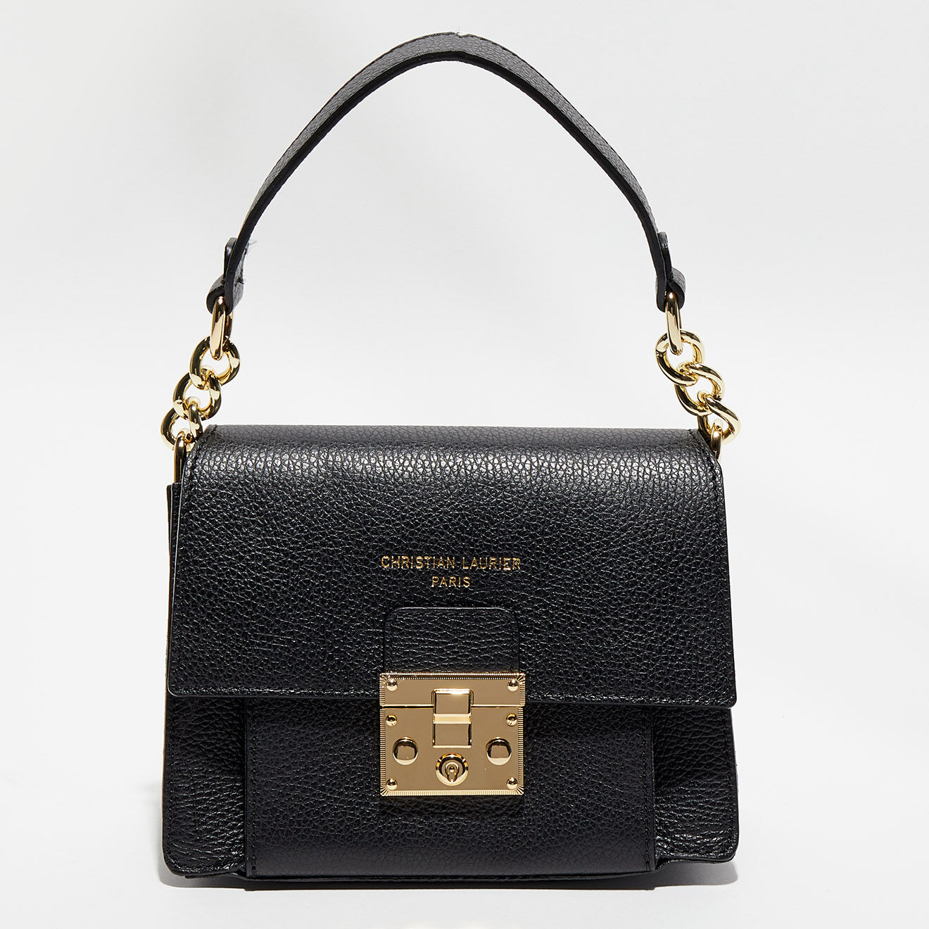 Christian Laurier Sac bandoulière en Cuir Adriana noir - 21.5x16x10 cm