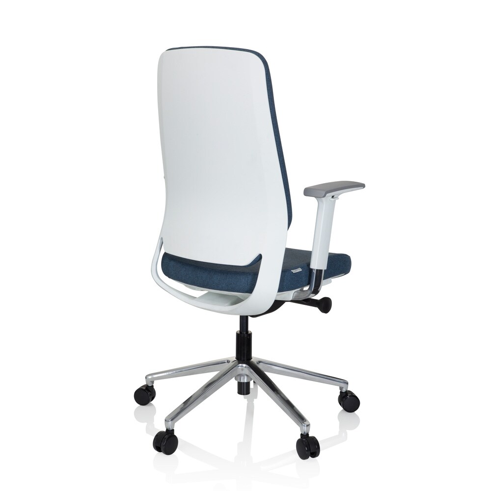 Profi Bürostuhl CHIARO T4 WHITE Stoff mit Armlehnen (höhenverstellbar) hjh OFFICE
