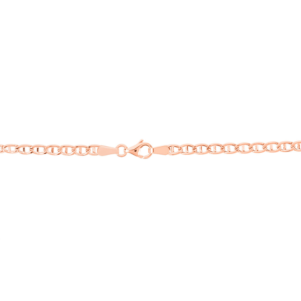 Chaîne Capucin Maille Marine Plate Or Rose
