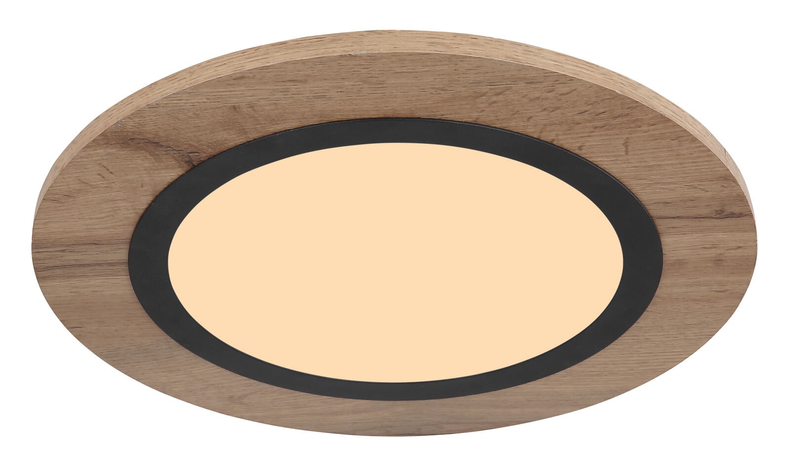 GLOBO LED Deckenlampe LEA 40 cm Holzoptik