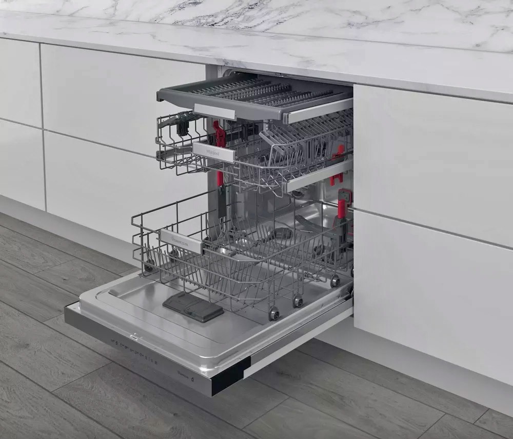 WHIRLPOOL inbouw vaatwasser WBO 3T133 PFX - met zichtbaar bedieningspaneel