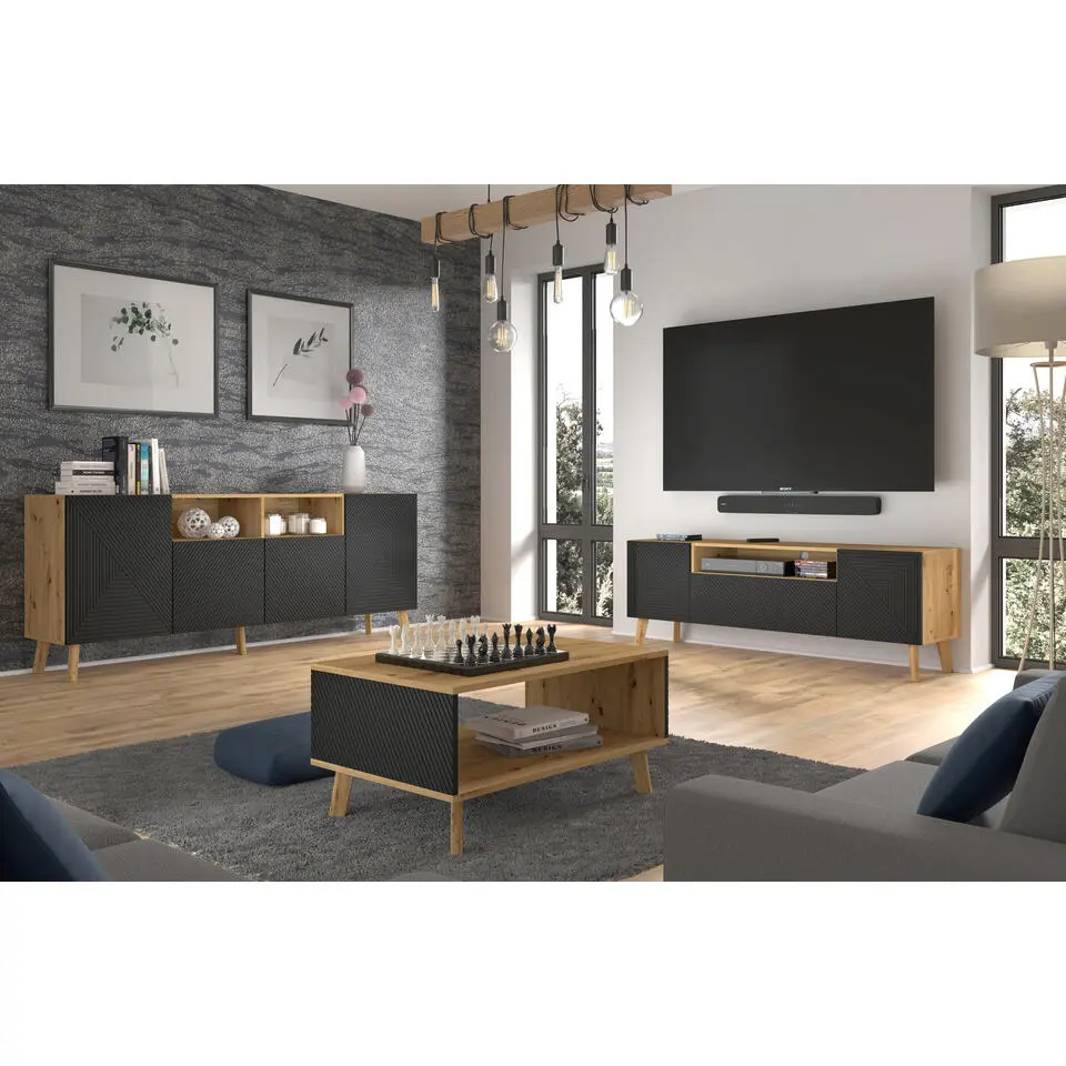 TV meubel Luxi 56x160x42 Multikleur