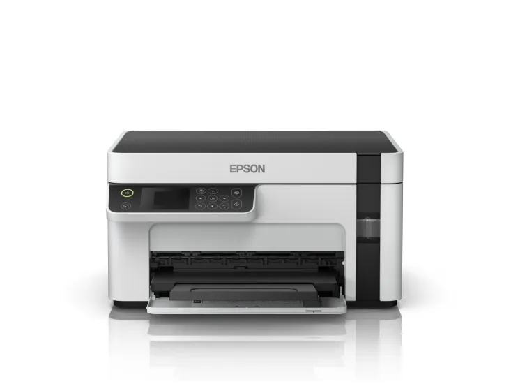 Epson EcoTank ET-M2120 - Multifunktionsprinter - S/H - blækprinter - A4/Legal (medie) - op til 15 spm (udskriver) - 150 ark - USB, Wi-Fi - hvid