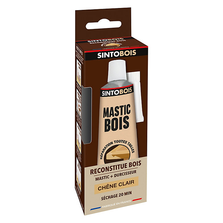 Mastic à bois Chêne clair Sintobois 66ml