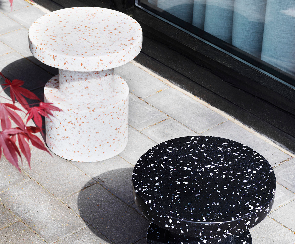 Normann Copenhagen  Bit skammel - blå