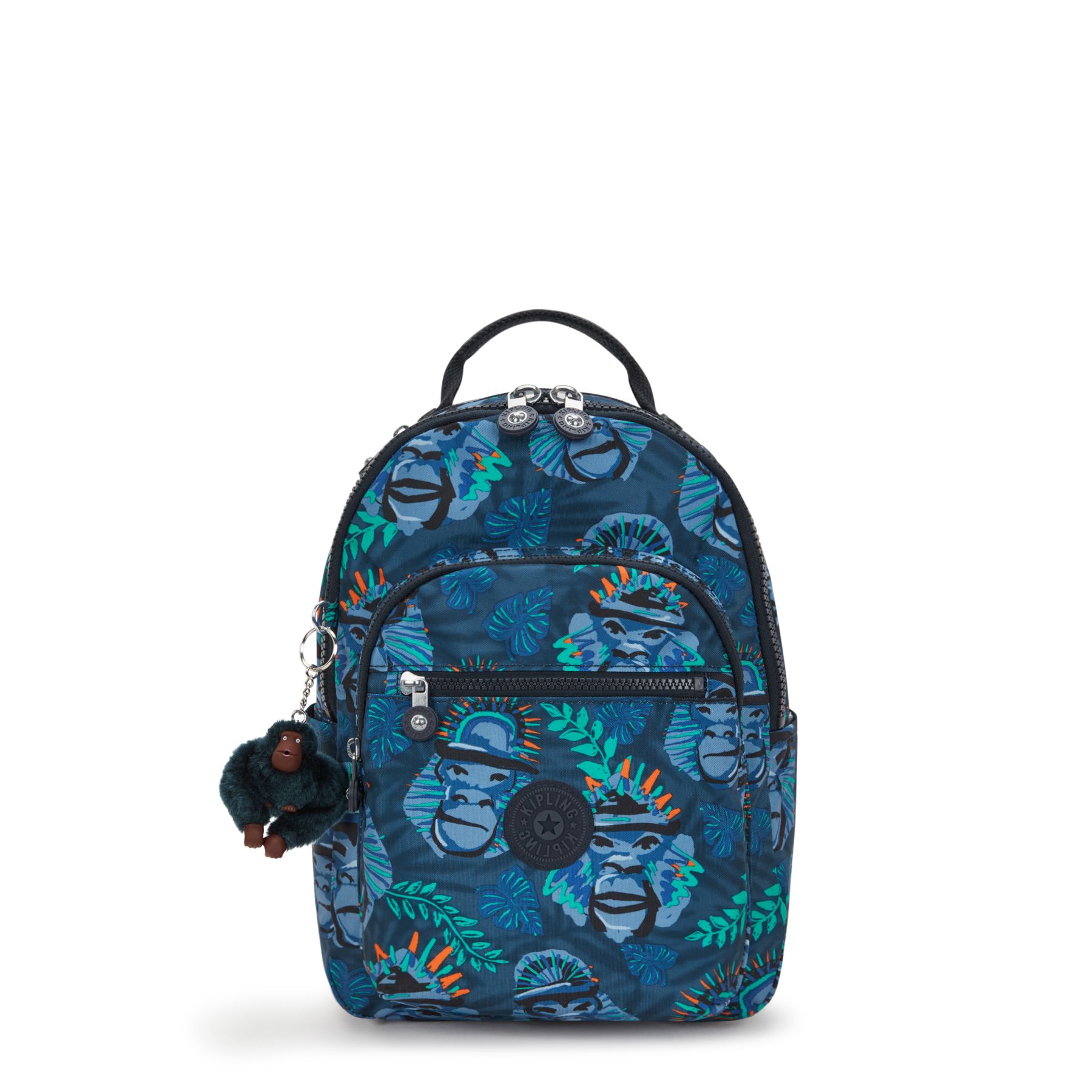 SEOUL S Petit Sac à Dos avec Compartiment pour Tablette - Blue Monkey Fun