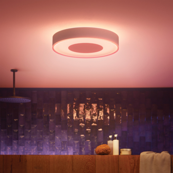 Philips Hue badkamerplafondlamp Xamento wit - warm tot koelwit licht 52W - Ø 42 cm