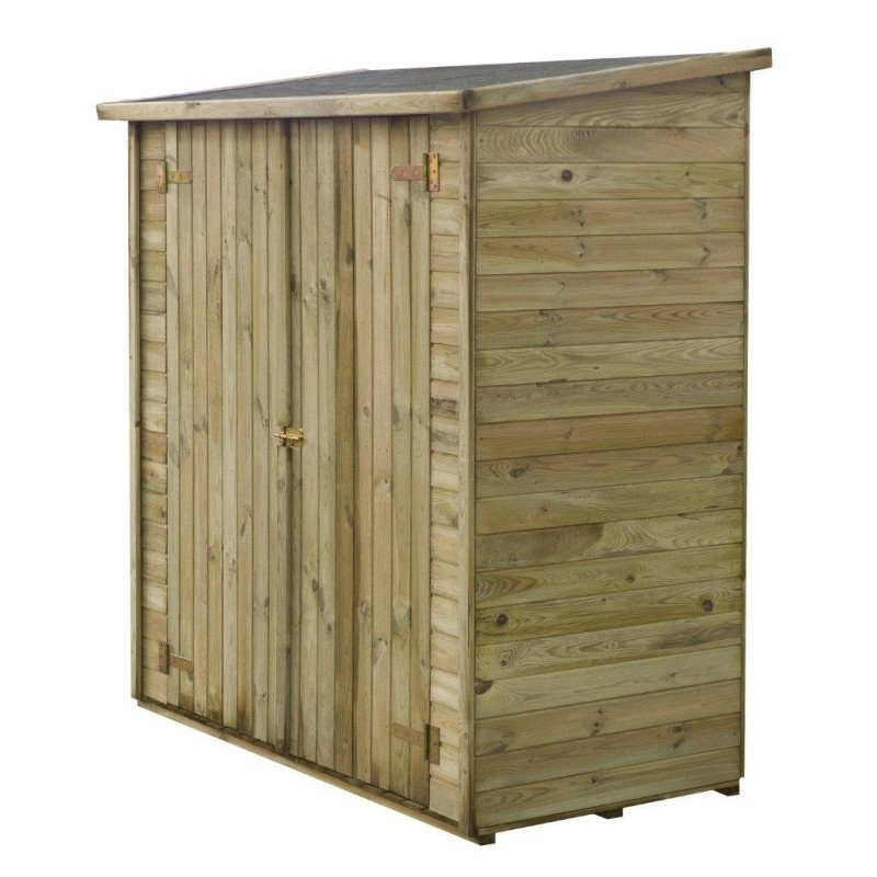 Armoire de jardin à outils 1,66x0,82 m h.1,86 - avec plancher et paroi arrière