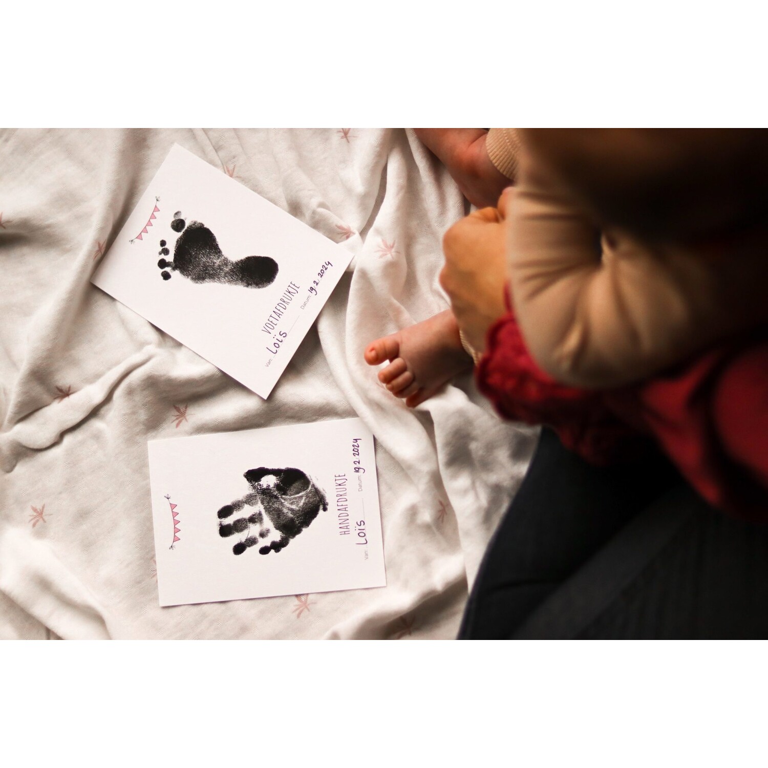 Juulz | Hand- en voetafdruk set | Roze