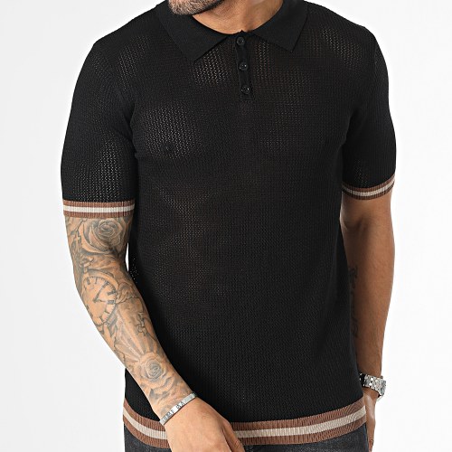 Polo Manches Courtes Noir
