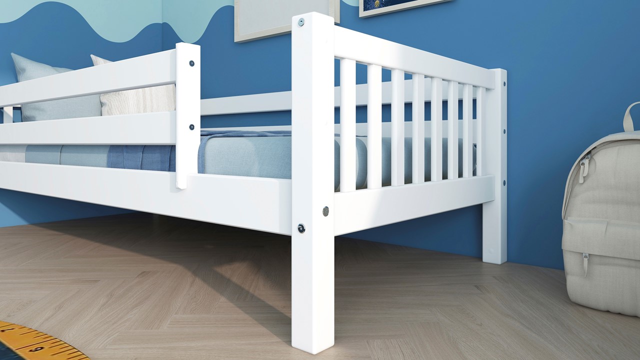 Bedbank Kris met uitvalbeveiliging wit