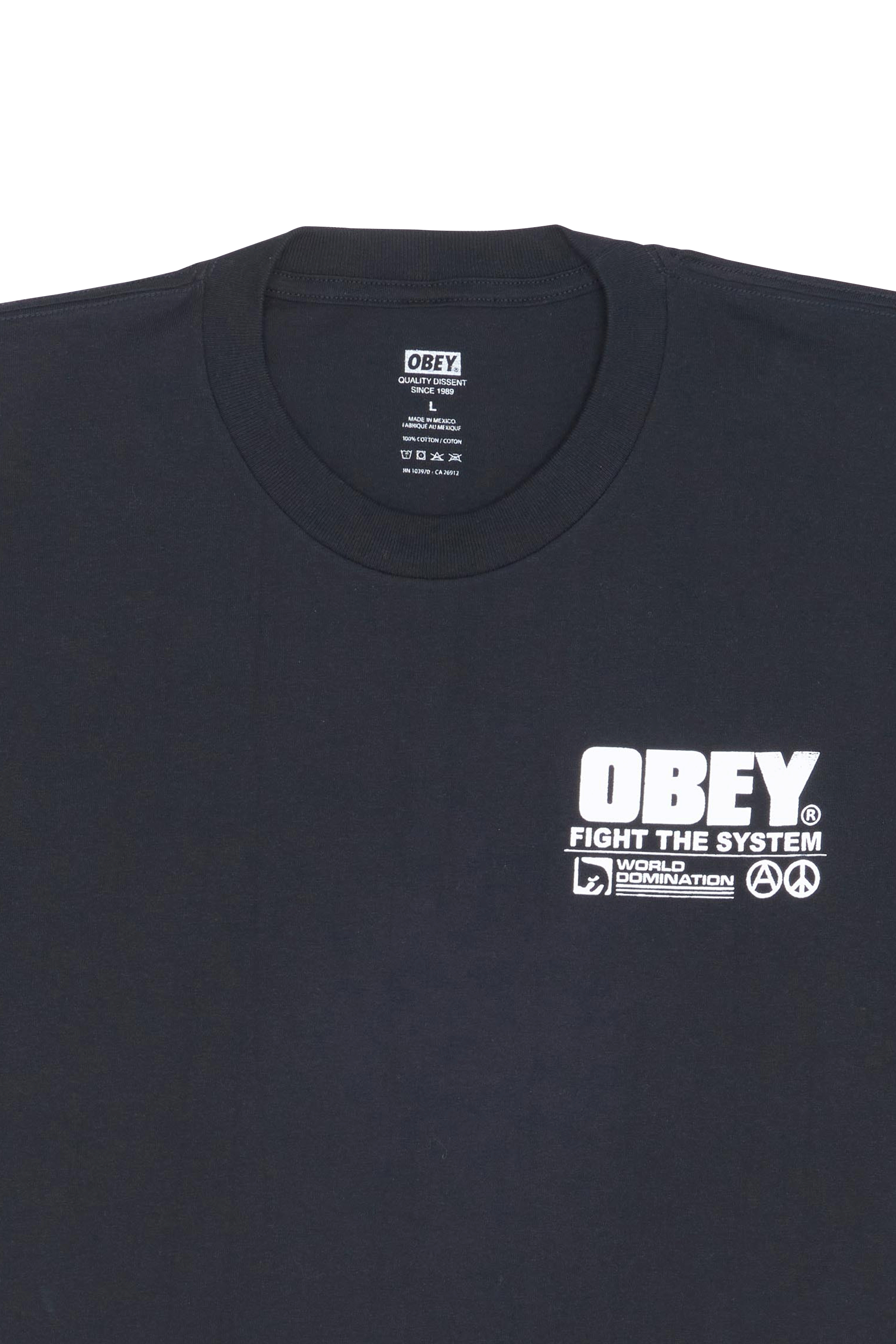 OBEY T-shirt  OBEY FIGHT THE SYSTEM Noir