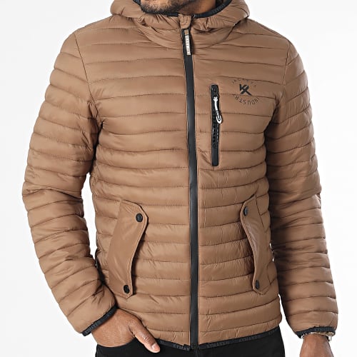 Doudoune Capuche Marron