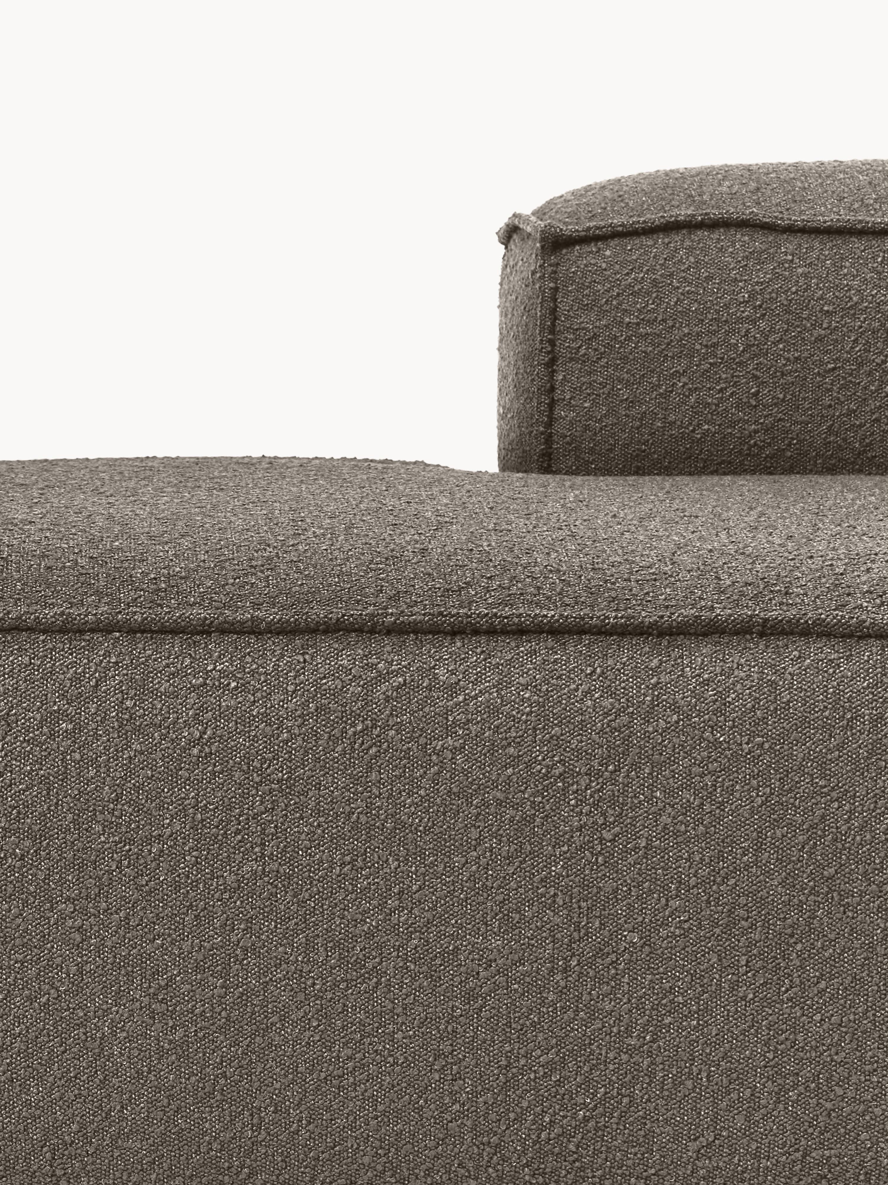 Modulaire XL chaise longue Lennon uit bouclé