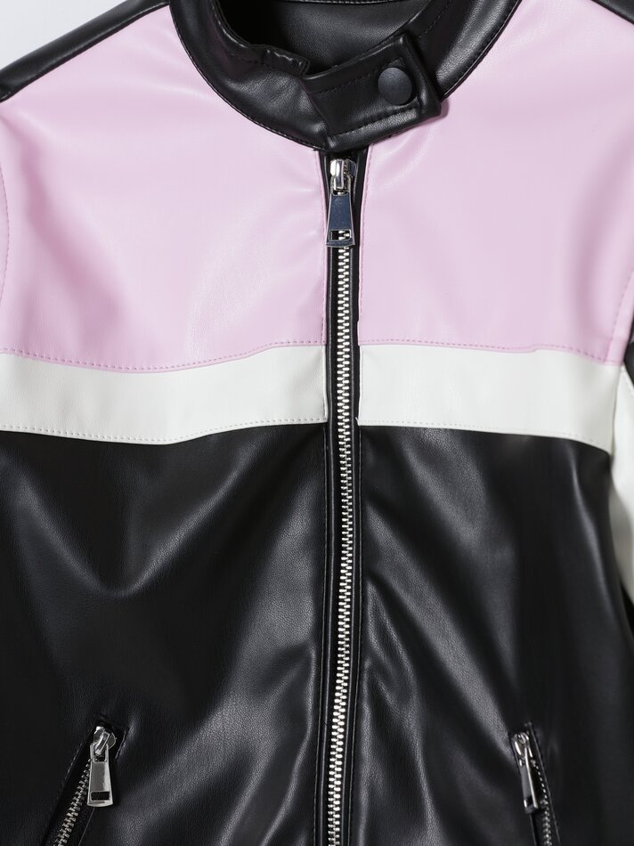 Jaqueta de couro sintético - Rosa
