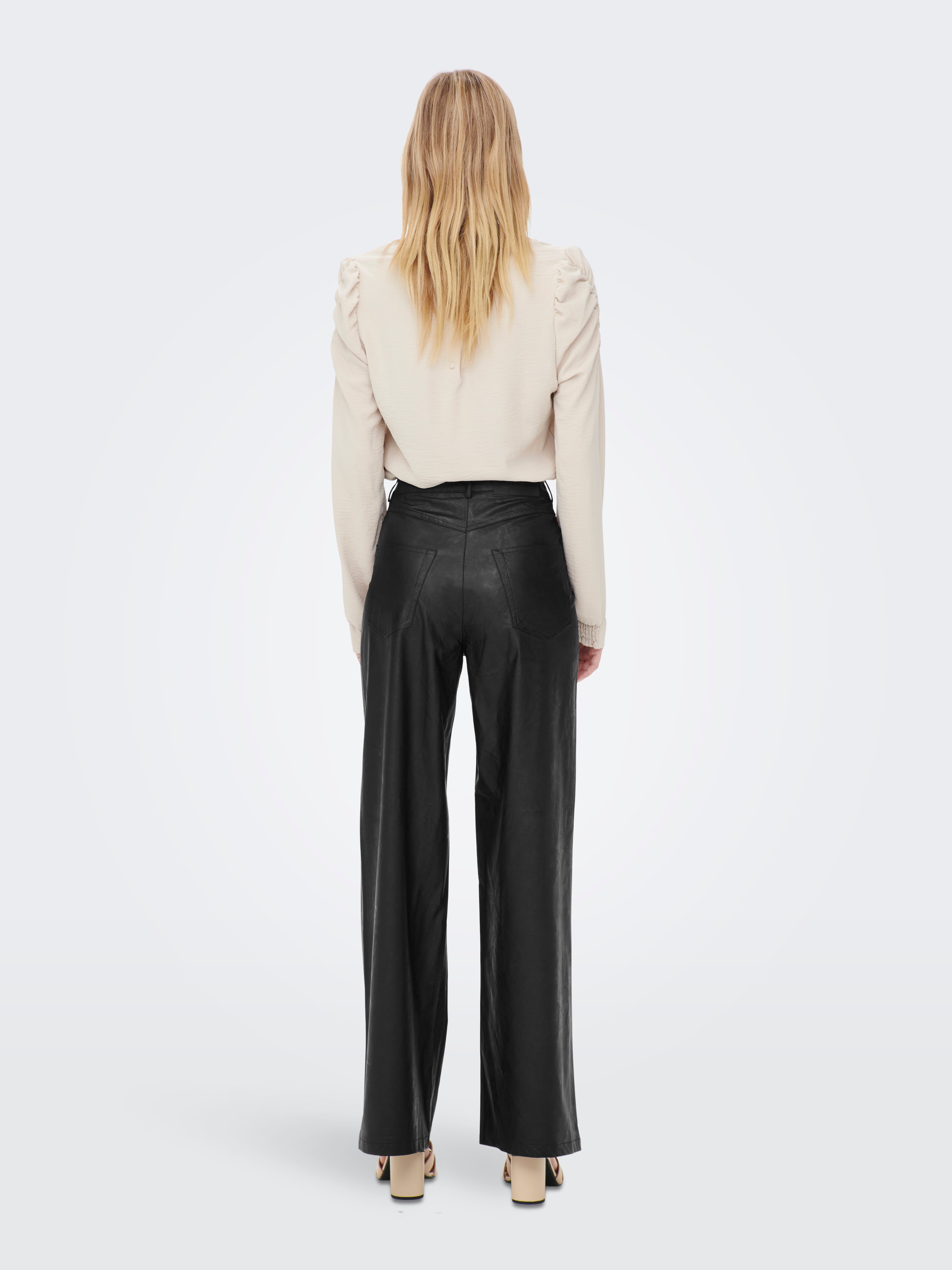 ONLHOPE-MADY Normal geschnitten Hose mit weitem Beinschnitt Black