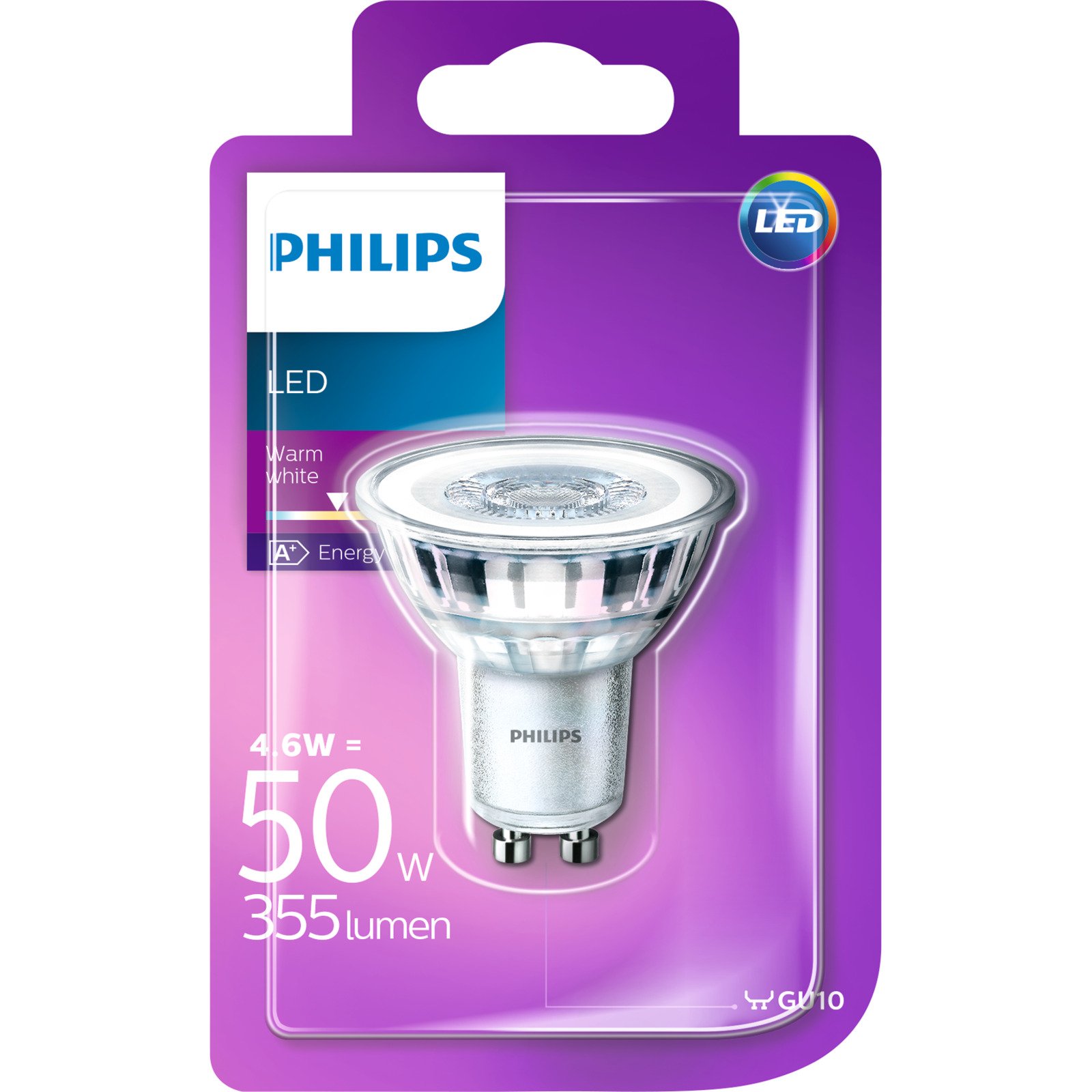LED-LM 1xGU10 PAR16 50W 355Lm 2700K