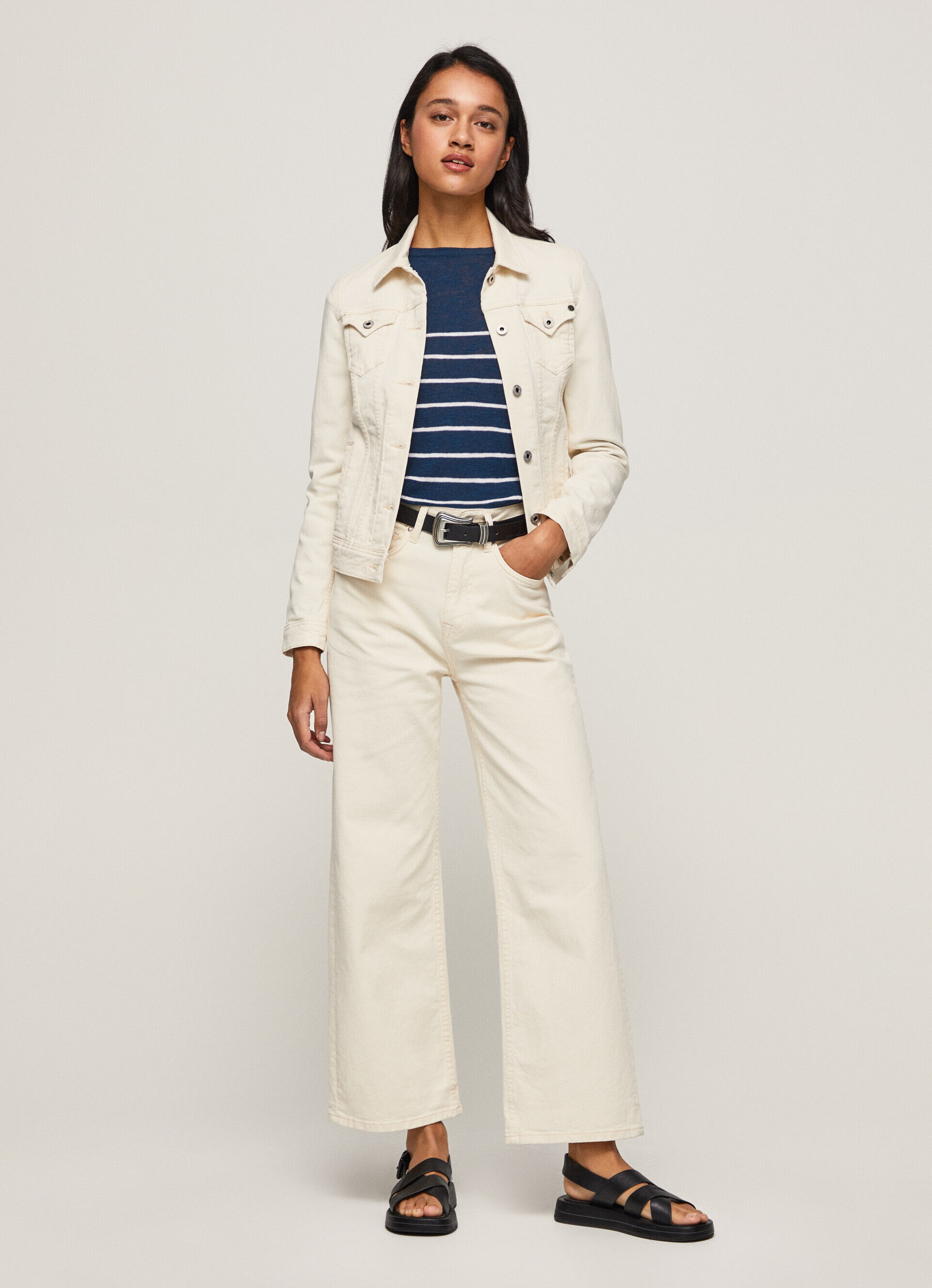 JAQUETA JEANS DE CORTE REGULAR - jeans