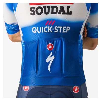 Maillot Manches Courtes Castelli Climber's 4.0 Soudal Quick-Step 2024 Bleu