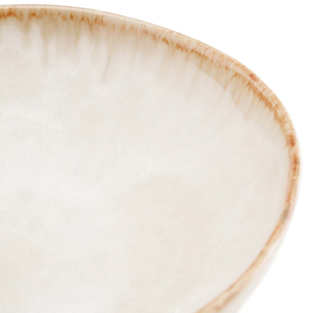 Bazar Bizar 4 Assiettes à Pâtes  Cascais blanches - D.22 cm