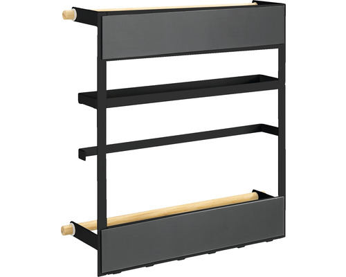 Magnetisch keukenplankje Wenko Magna zwart