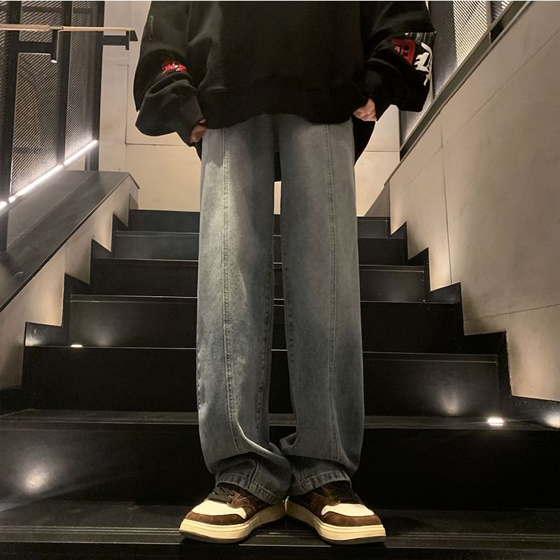 Priam - Mid rise Gradient Wide Leg Jeans
