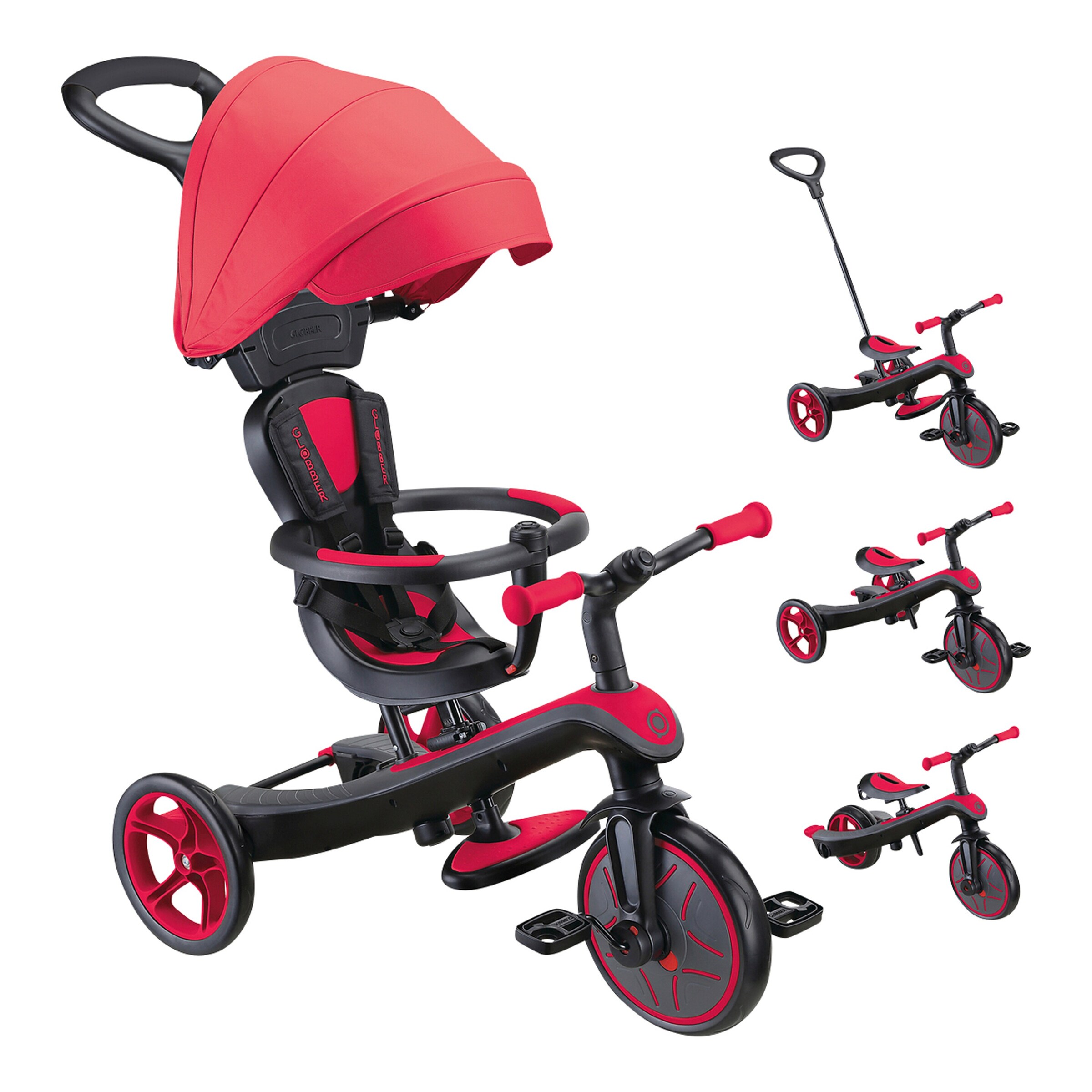 Globber Dreirad Explorer Trike 4in1 rot