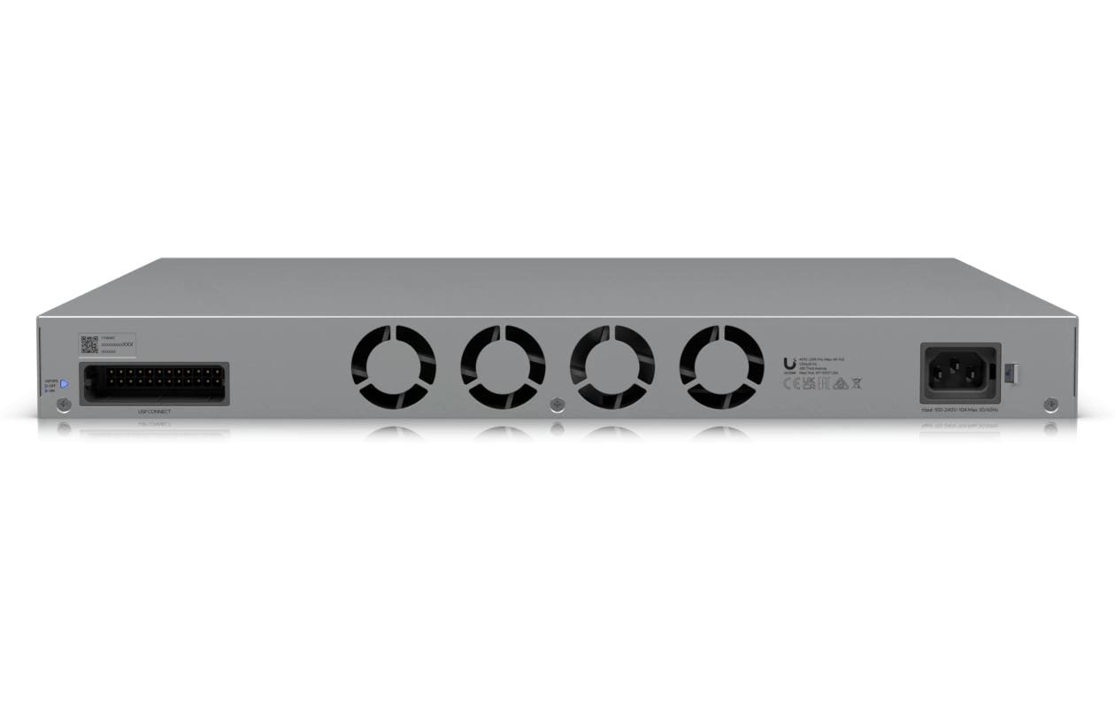 PoE++ Switch UniFi USW-Pro-Max-48-PoE 52 Port<br>Ein Layer-3-Etherlighting-Switch mit 48 Anschlüssen und PoE++-Ausgang mit hoher Leistung