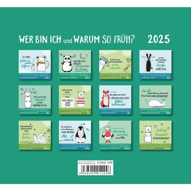 Mini-Kalender 2025 - Wer bin ich und warum so früh?