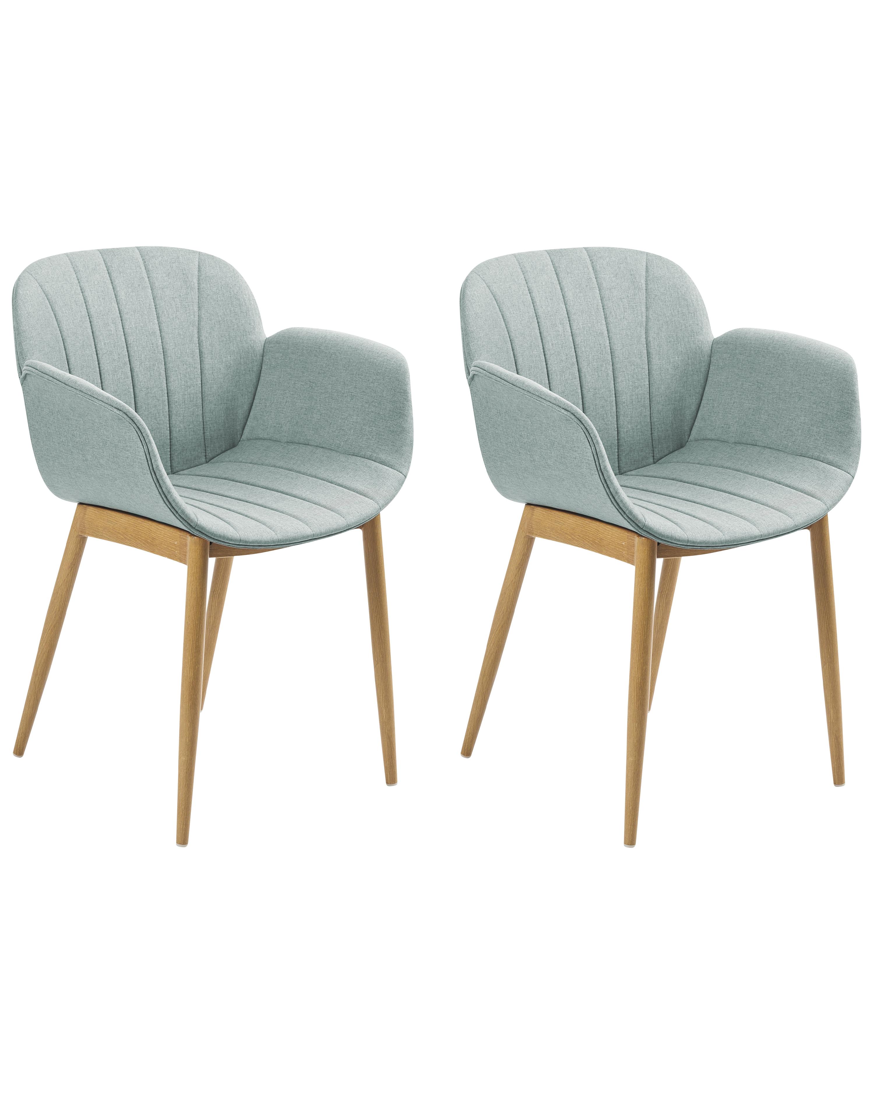 Set van 2 eetkamerstoelen ALICE Mintgroen