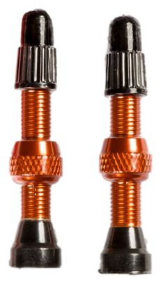 Paire de Valves Stan's Universal Presta 44 mm Orange