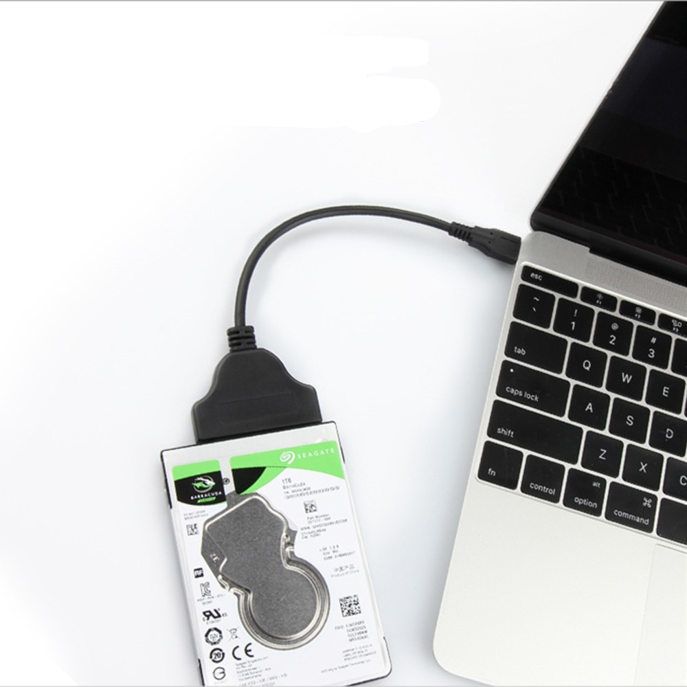 USB C SATA 22pin SSD / HDD Festplatten Adapter Kabel 6GB/s (2.5