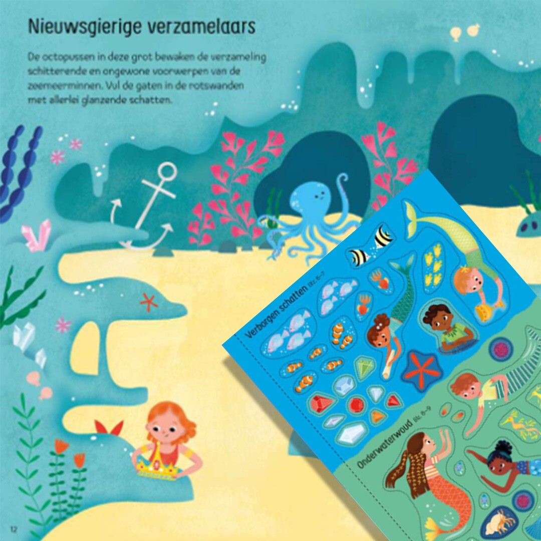 Uitgeverij usborne glitterende zeemeerminnen
