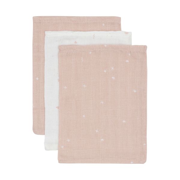 Jollein Twinkling Washandje - 3 Pack - 15 x 20 cm - Hydrofiel - Sea Green